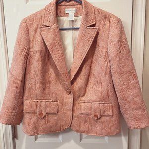 Worthington Jacquard Suit Jacket (Size 16)